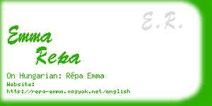 emma repa business card