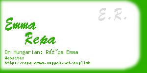 emma repa business card
